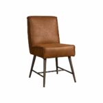 Tower Living Eetkamerstoel Belmonte Microvezel Cherokee 8 Cognac