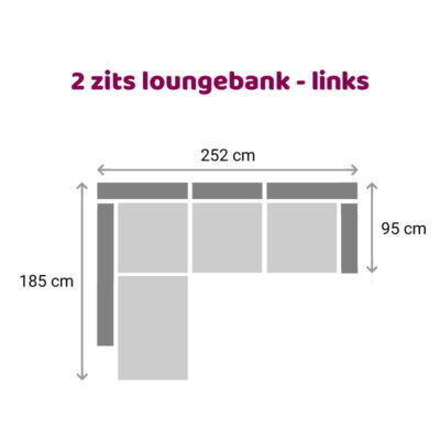 2 zits loungebank Maya en Churchill - Links