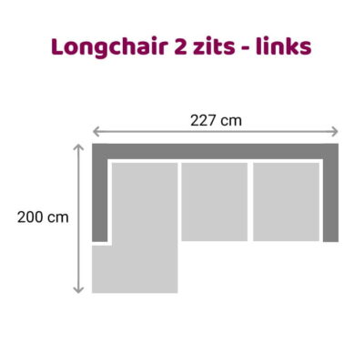 Zitzz Emil - Loungebank - 2 zits links