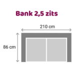 Zitzz Leola - Bank - 2,5-zits