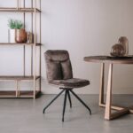 Tower Living Eetkamerstoel Rota - Stof Lush 822-227 Brown Sfeerfoto