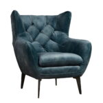 Fauteuil Bomba - Stof Velvet Bliss 18 Blue