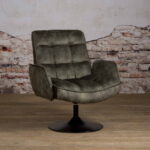 Tower Living Fauteuil Tropea Stof Adore Dark Grey 29 Sfeerfoto