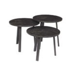 Tower Living LAZIO TABLE SET 3 55OX45 40 35 RECL. TEAK BLACK