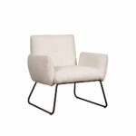 Tower Living Fauteuil Dante - Stof Teddy MJ8-1 White (2)