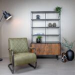 Tower Living Fauteuil Civo - Eco-leer Bull Groen