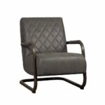 Tower-Living-Fauteuil-Civo-Leer-Bull-Anthracite