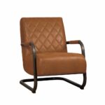 Tower-Living-Fauteuil-Civo-Leer-Bull-Cognac