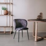 Tower Living Eetkamerstoel Perano - Stof Adore 29 Dark Grey Sfeerfoto