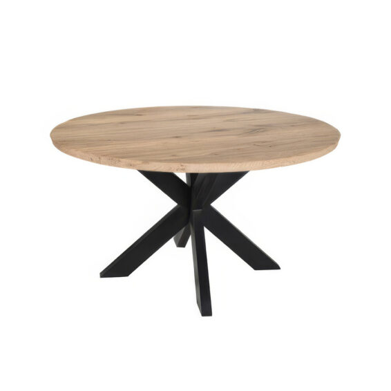 Eiken Eettafel Rustiek Met Spinpoot Elegans Klein