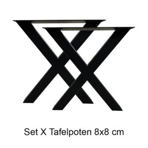 Set X Tafelpoten 8x8 cm