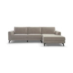 Loungebank Highlands 2,5 Zits Stof Nature 450 Breige Grey Rechts