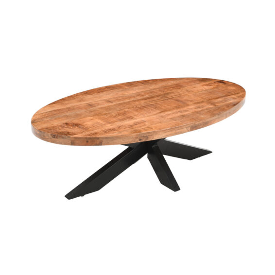 Woods & More - Ovale Salontafel Mango 130 Cm (2)